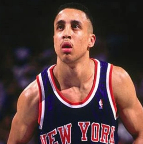 John Starks (Hardwood Classic)-(Knicks)-(Jersey)-(Blue)-(New)-(Size L)-$85.00 - Picture 12 of 15